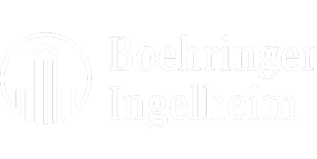 Logotipo blanco de Boehringer Ingelheim